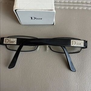 Christian Dior CD3735 Eyeglasses FRAMES Black 53-16-135 Silver D723